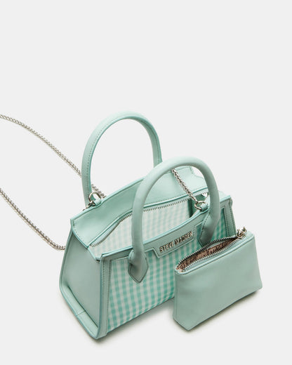 PEACHY Green Multi Women's Mini Top-Handle Mesh Handbag - Steve Madden