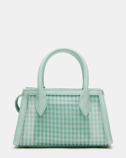 PEACHY Green Multi Women's Mini Top-Handle Mesh Handbag - Steve Madden