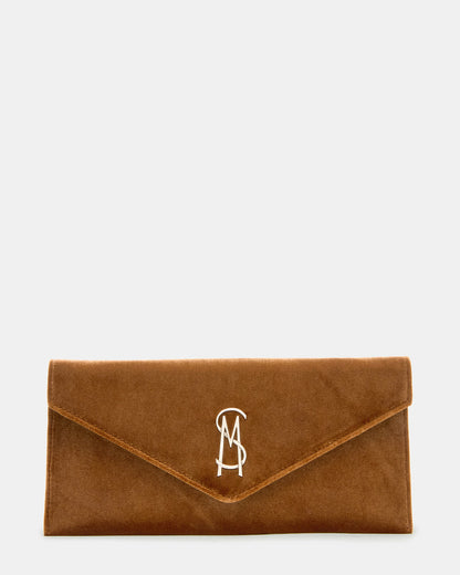 SMOOTH Bag Rust Fabric Envelope Logo Crossbody Clutch Handbag - Steve Madden