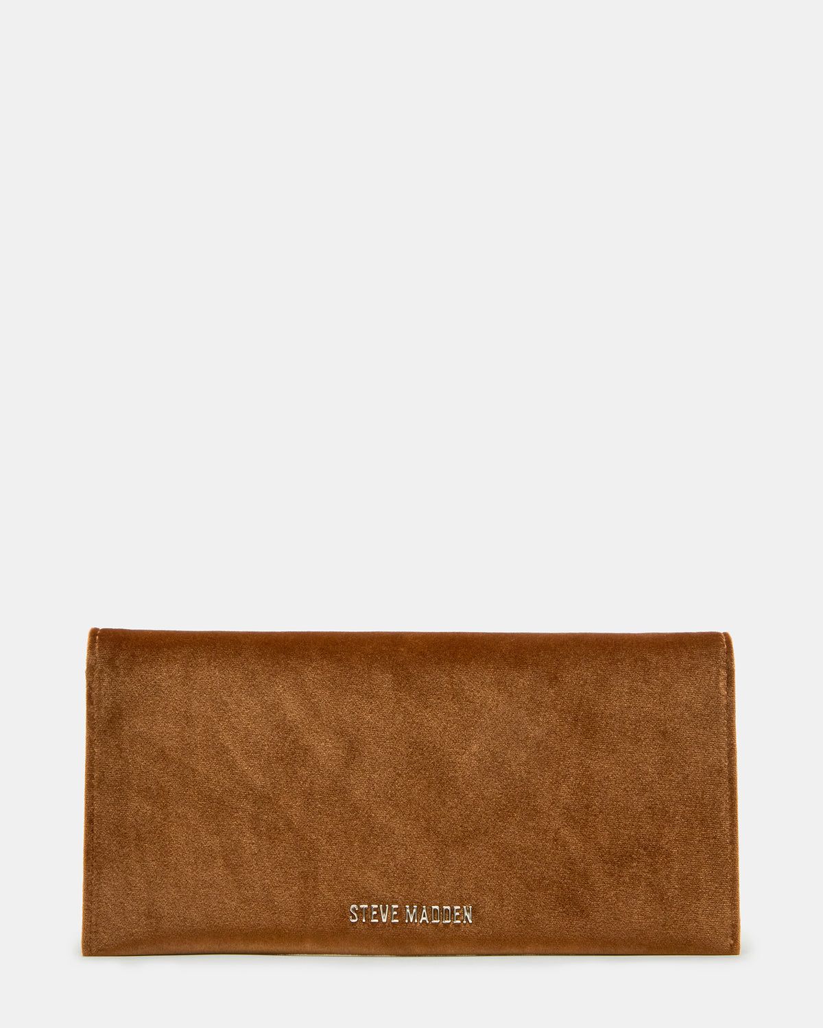SMOOTH Bag Rust Fabric Envelope Logo Crossbody Clutch Handbag - Steve Madden
