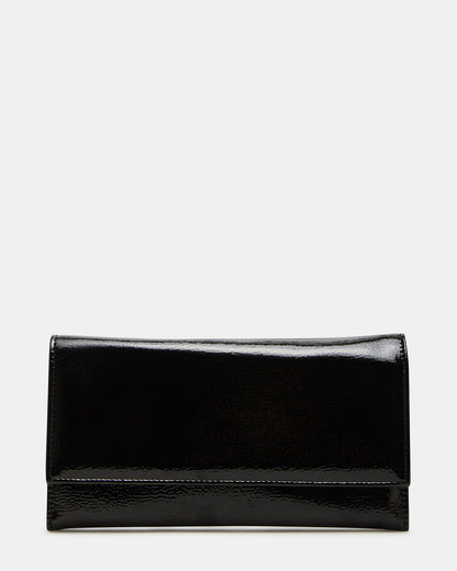 JULIANA Bag Black Patent Crossbody Clutch Handbag - Steve Madden