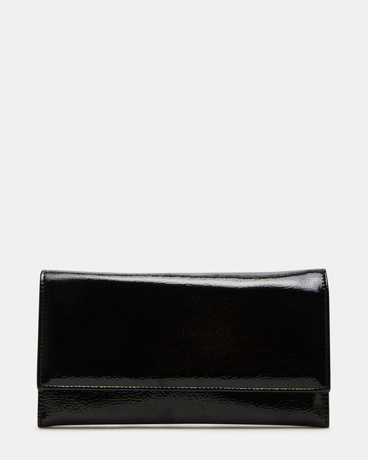 JULIANA Bag Black Patent Crossbody Clutch Handbag - Steve Madden