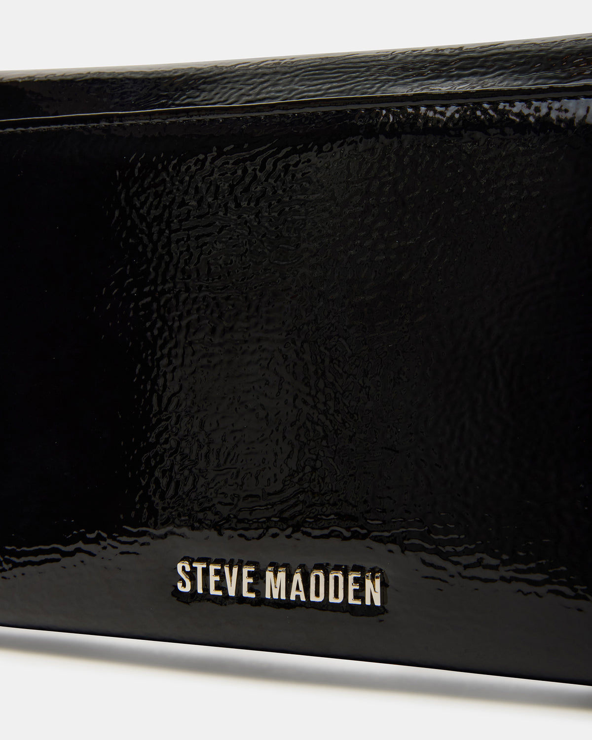 JULIANA Bag Black Patent Crossbody Clutch Handbag - Steve Madden