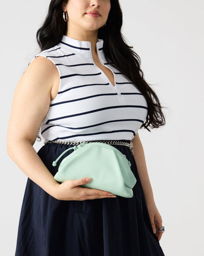 HAILEE Light Green Women's Soft Clutch Handbag - Steve Madden