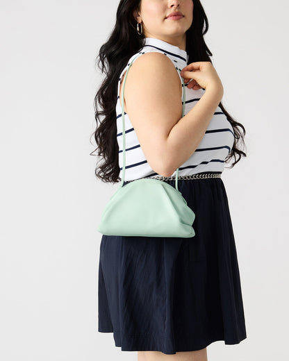HAILEE Light Green Women's Soft Clutch Handbag - Steve Madden