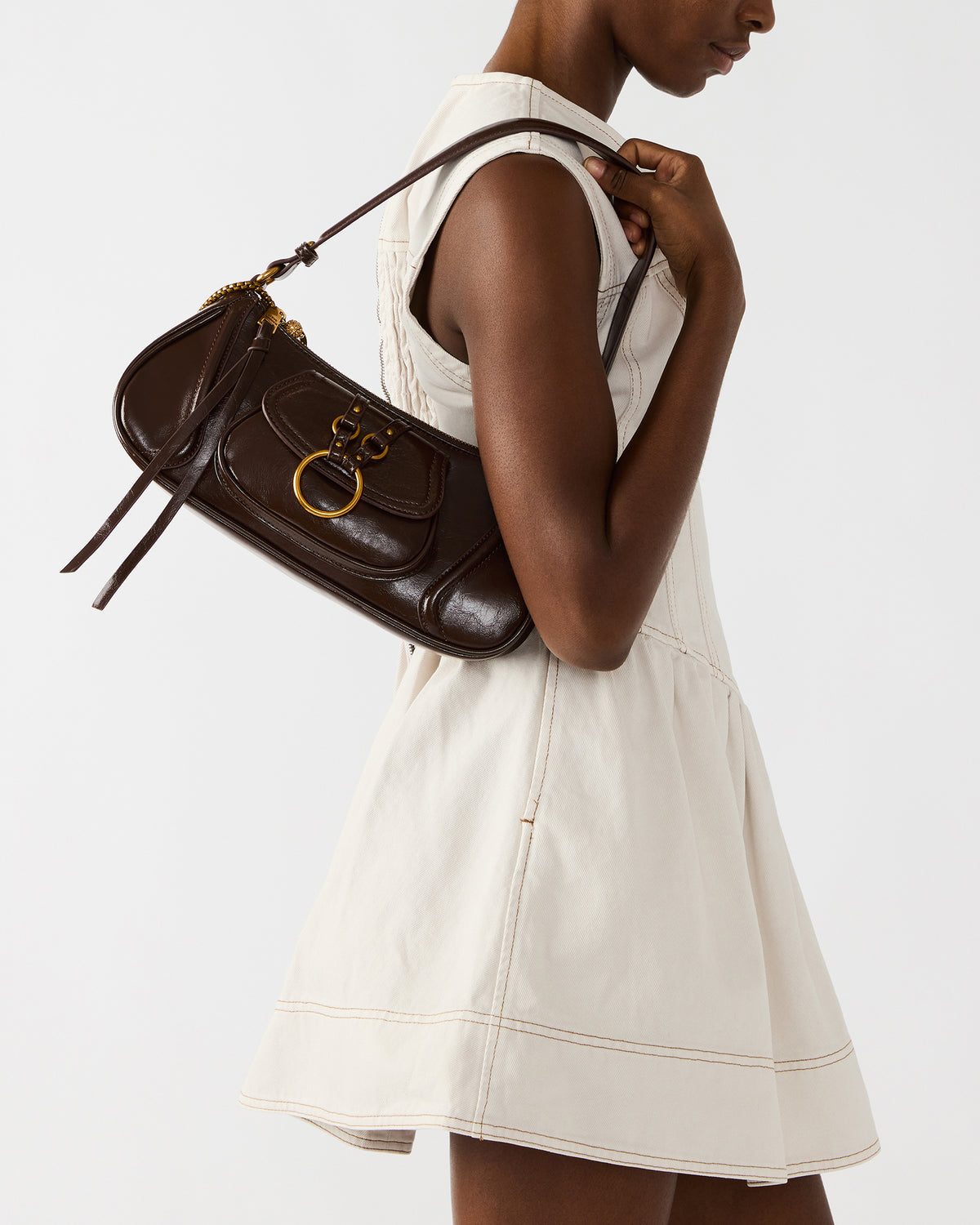 LUXXAR Bag Brown Shoulder Strap Boho-Inspired Handbag - Steve Madden
