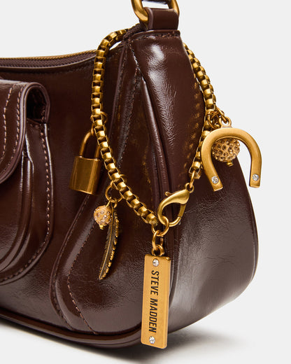 LUXXAR Bag Brown Shoulder Strap Boho-Inspired Handbag - Steve Madden