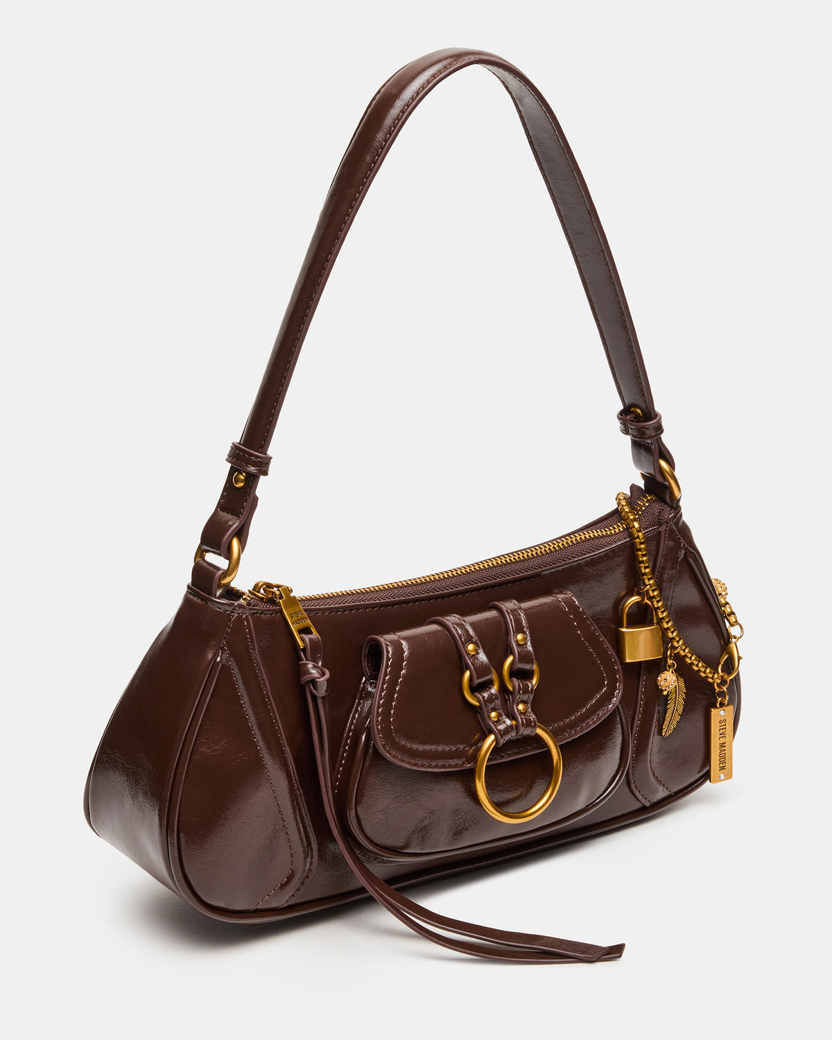 LUXXAR Bag Brown Shoulder Strap Boho-Inspired Handbag - Steve Madden