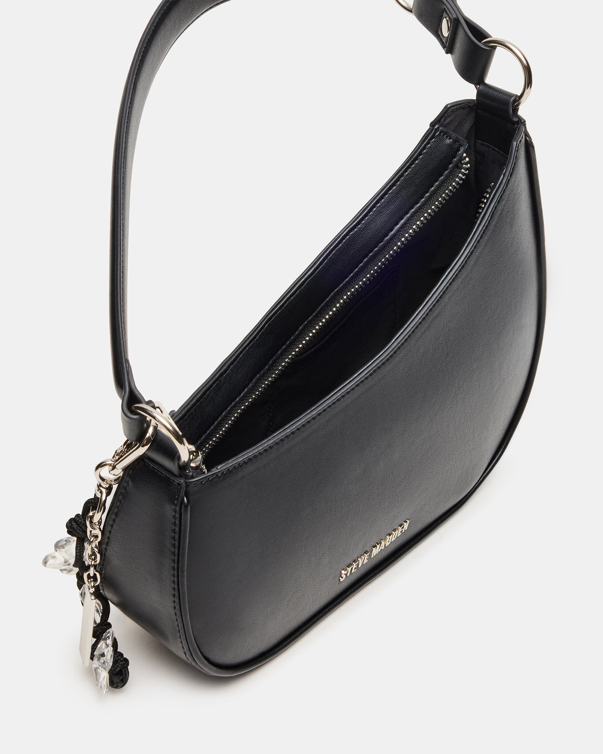MUSEE Bag Black Asymmetrical Shoulder Strap Handbag - Steve Madden