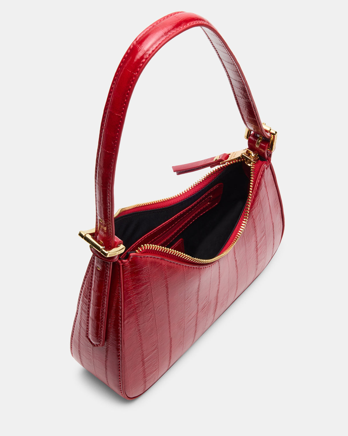 SMITH Bag Red Eel Asymmetric Shoulder Handbag - Steve Madden