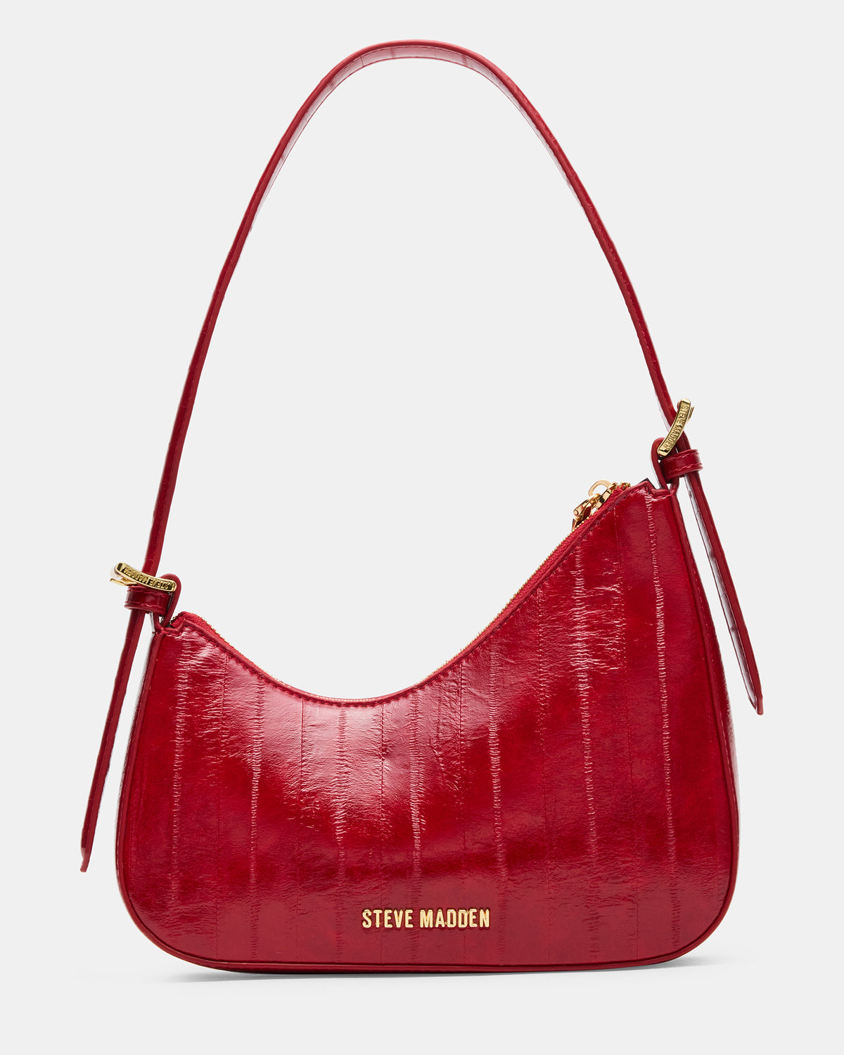 SMITH Bag Red Eel Asymmetric Shoulder Handbag - Steve Madden