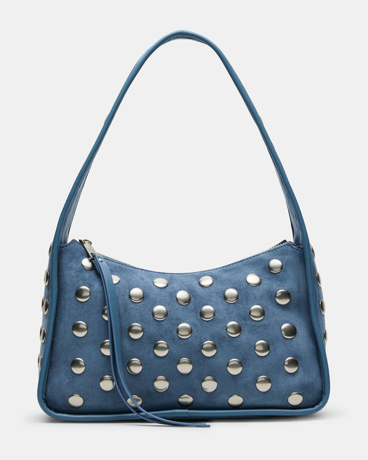 CHEYANN Bag Light Blue Hobo Dome-Studded Shoulder Strap Women's Handbag - Steve Madden