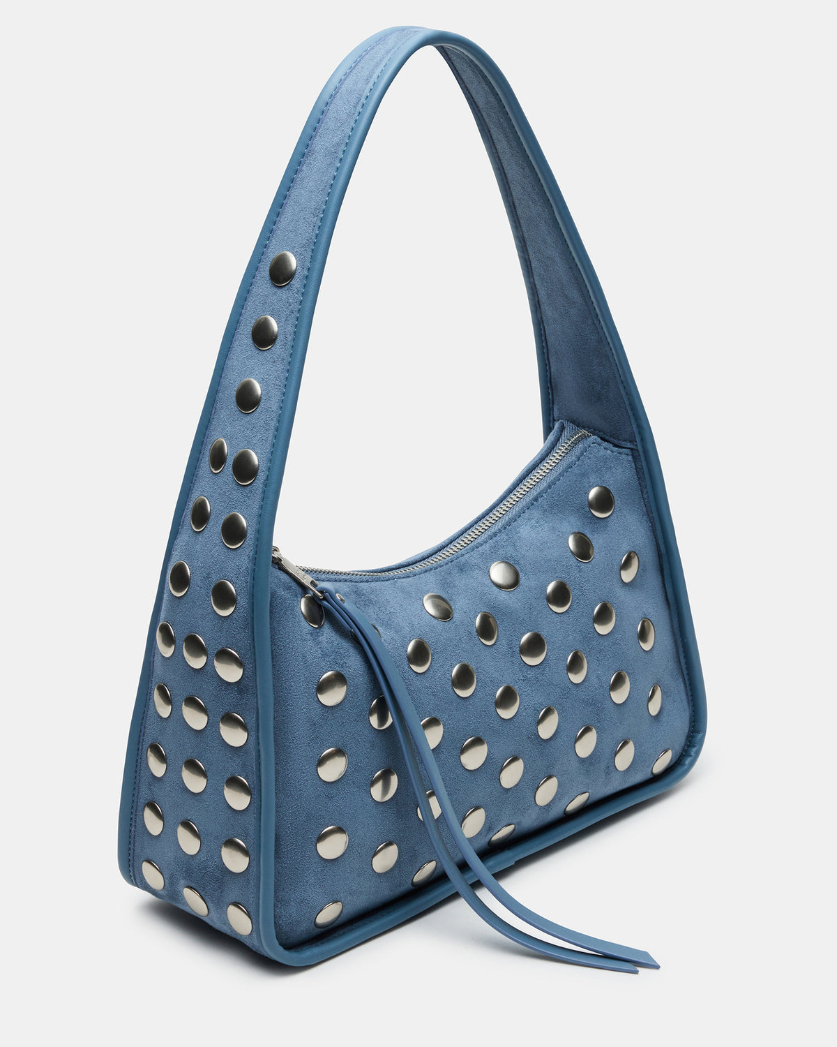 CHEYANN Bag Light Blue Hobo Dome-Studded Shoulder Strap Women's Handbag - Steve Madden