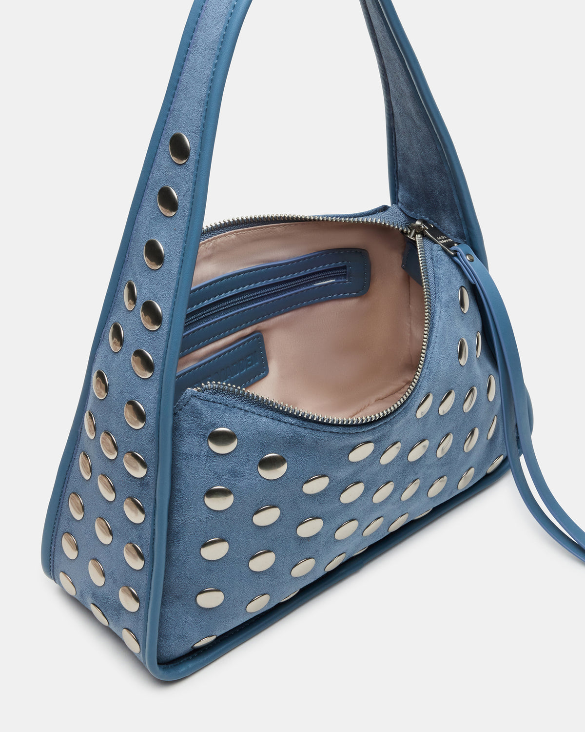 CHEYANN Bag Light Blue Hobo Dome-Studded Shoulder Strap Women's Handbag - Steve Madden