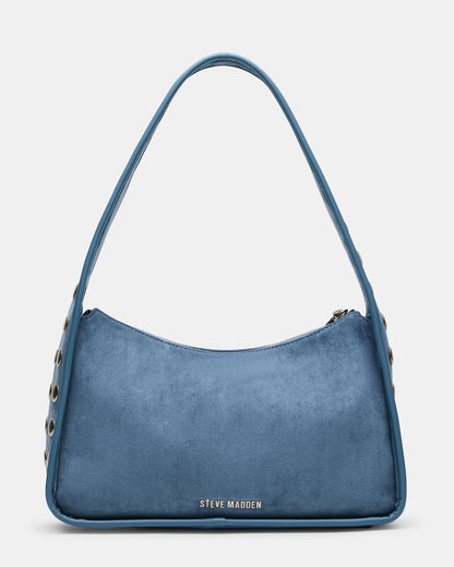 CHEYANN Bag Light Blue Hobo Dome-Studded Shoulder Strap Women's Handbag - Steve Madden