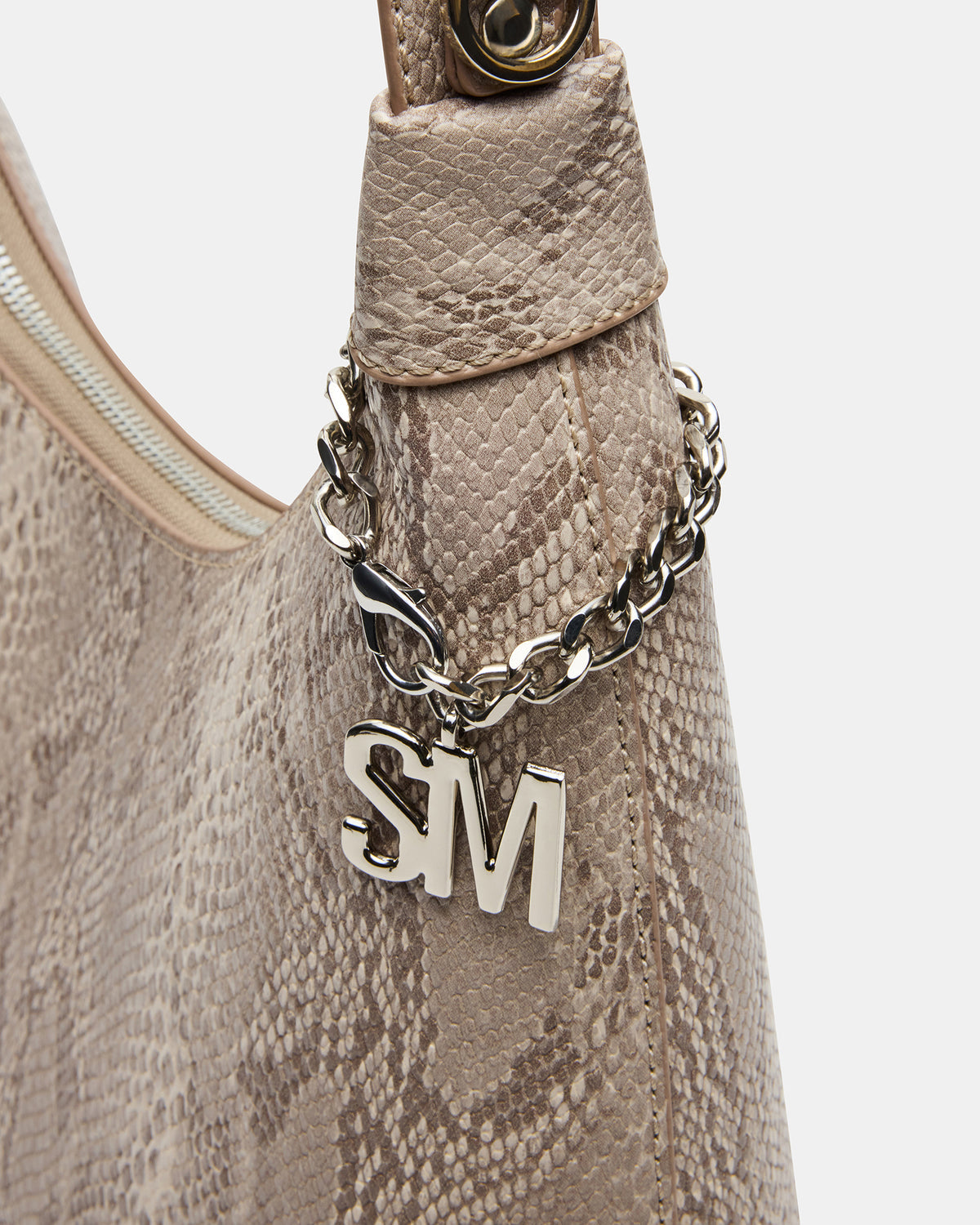 AMARI Bag Sand Snake Shoulder Strap Handbag - Steve Madden
