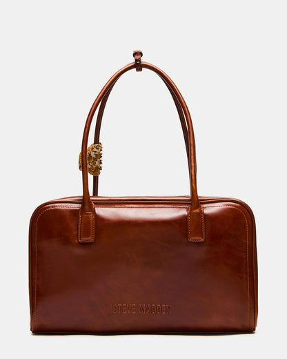 CANDICE Bag Rust Shoulder Strap Box Satchel Handbag - Steve Madden