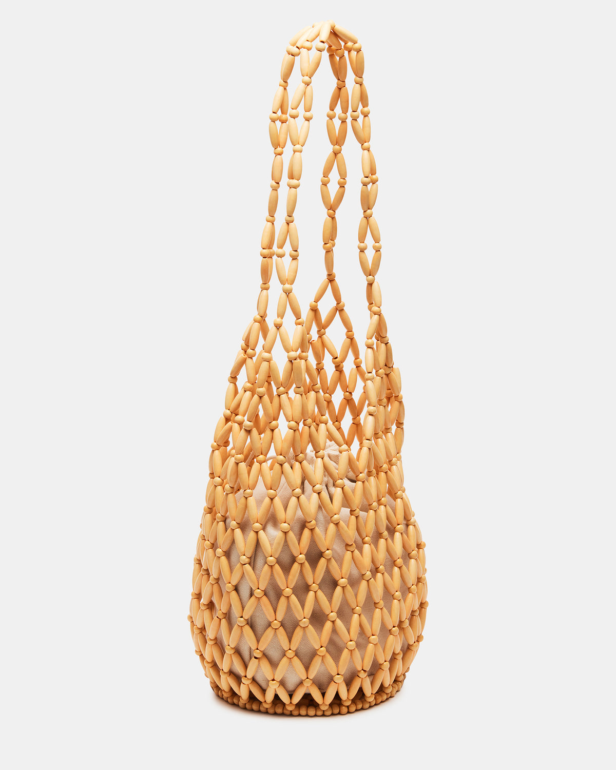 FIJI Natural Women's Beaded Shoulder Bag - Steve Madden