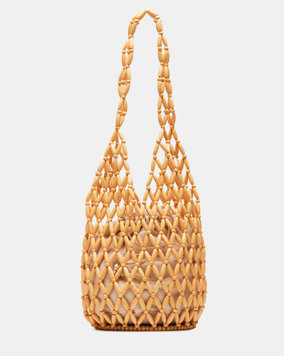 FIJI Natural Women's Beaded Shoulder Bag - Steve Madden