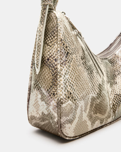 SMITH Bag Silver Snake Asymmetric Shoulder Handbag - Steve Madden