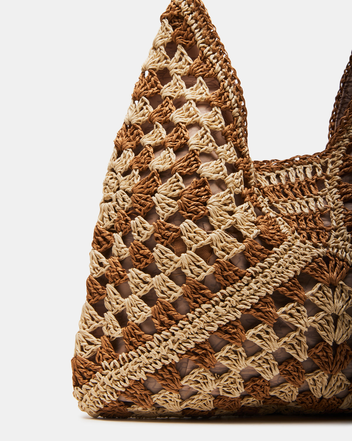 BORA Natural Multi Women's Raffia Hobo Shoulder Bag - Steve Madden
