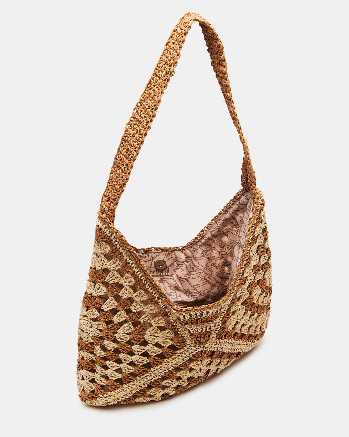 BORA Natural Multi Women's Raffia Hobo Shoulder Bag - Steve Madden