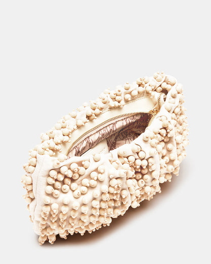 TIKI Natural Women's Beaded Clutch - Steve Madden