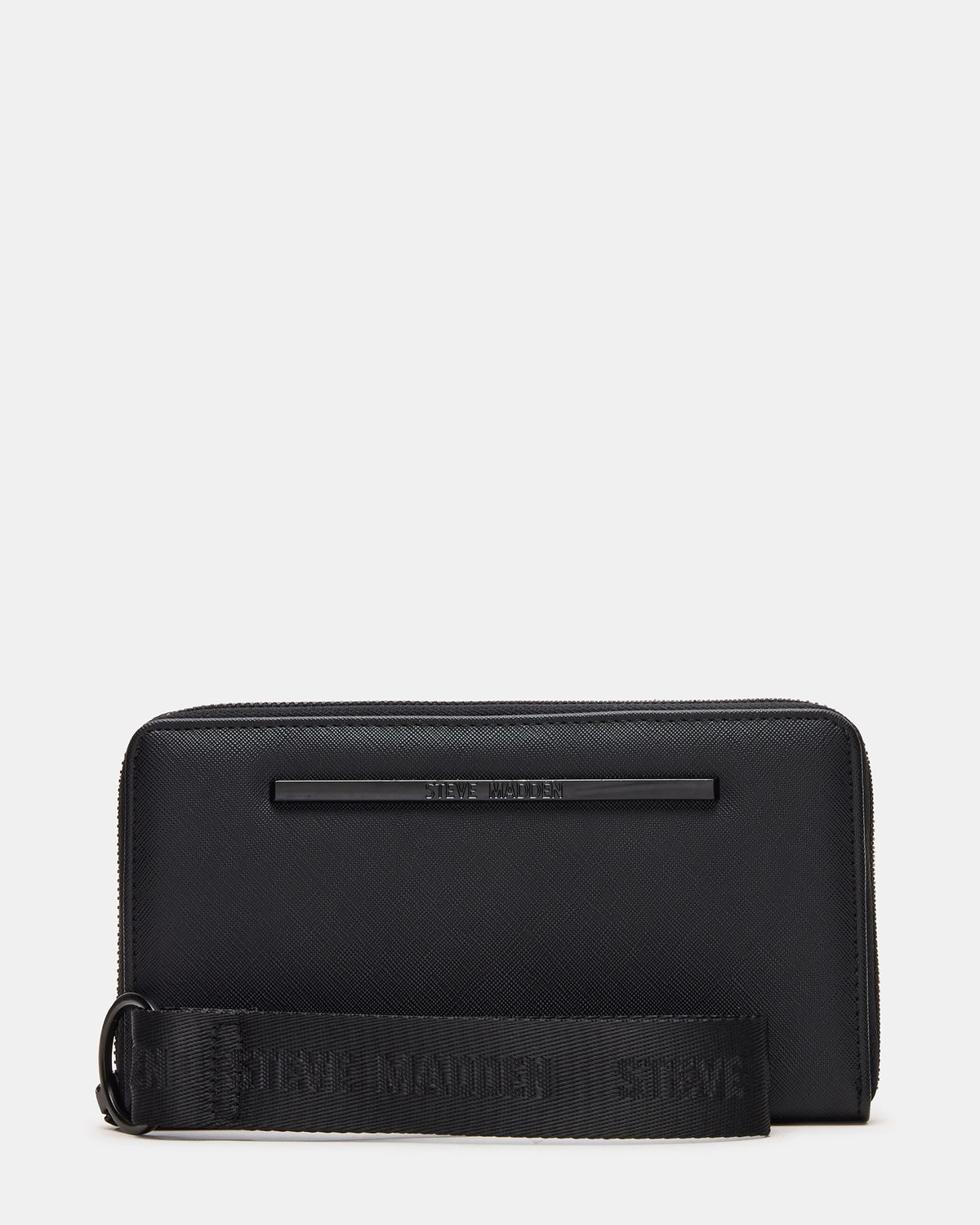ZIP Wallet Black Zipper Cloure Wristlet Wallet - Steve Madden