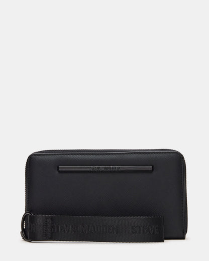 ZIP Wallet Black Zipper Cloure Wristlet Wallet - Steve Madden