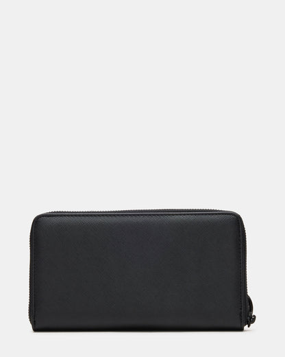 ZIP Wallet Black Zipper Cloure Wristlet Wallet - Steve Madden