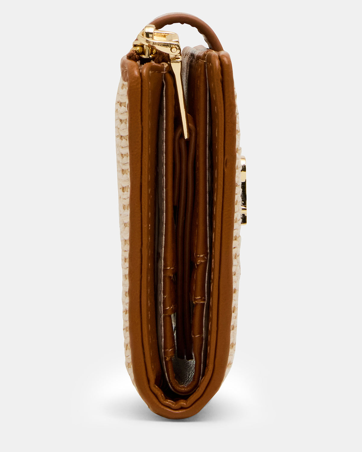 JEM STRAW Light Natural Bifold Wallet - Steve Madden