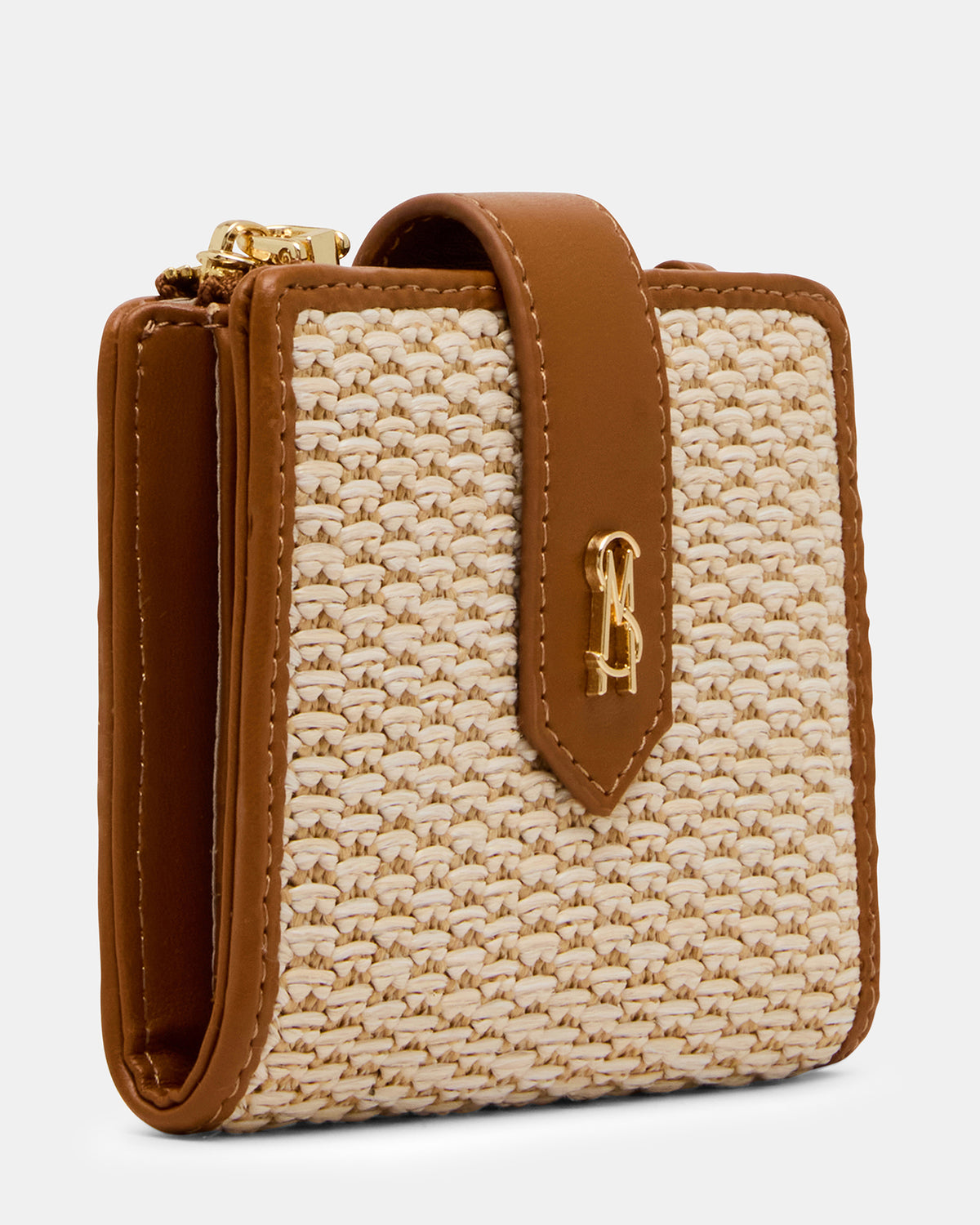 JEM STRAW Light Natural Bifold Wallet - Steve Madden