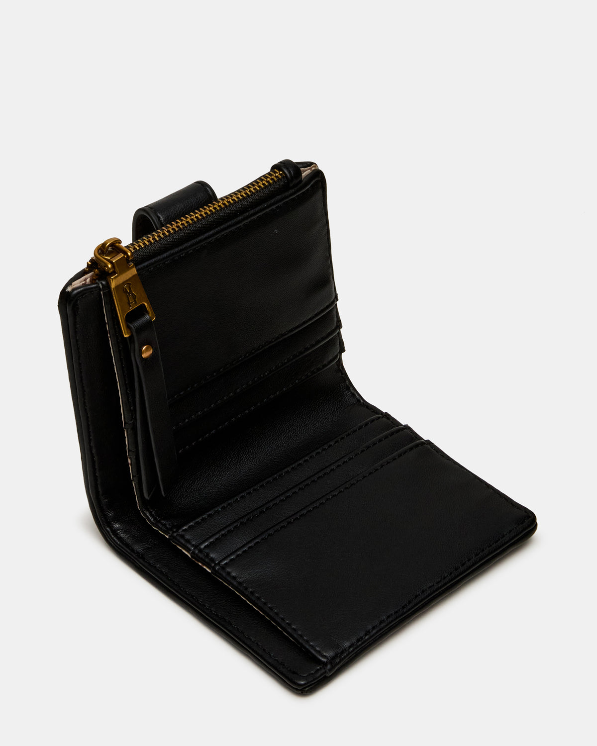 JEM STRAW Black Natural Bifold Wallet - Steve Madden