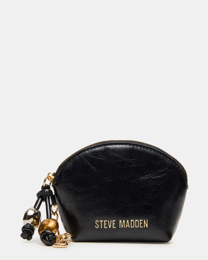 CASSIDI Wallet Black Dome-Shaped Card Holder - Steve Madden