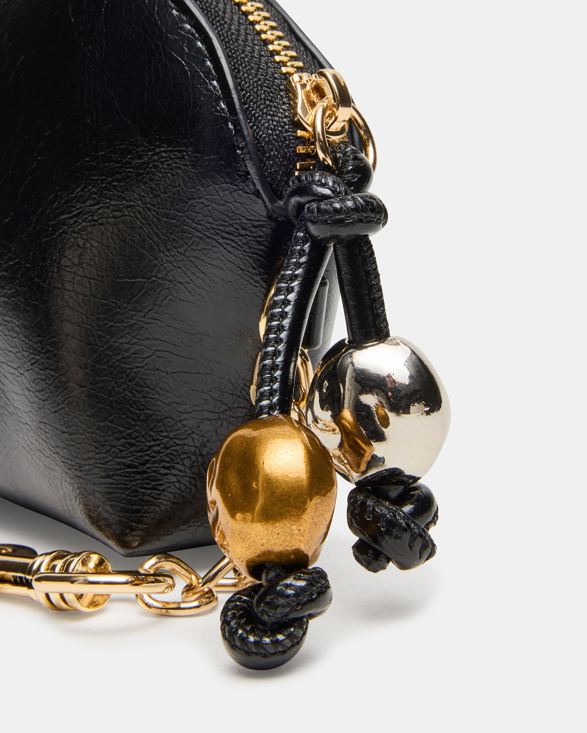 CASSIDI Wallet Black Dome-Shaped Card Holder - Steve Madden