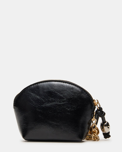 CASSIDI Wallet Black Dome-Shaped Card Holder - Steve Madden