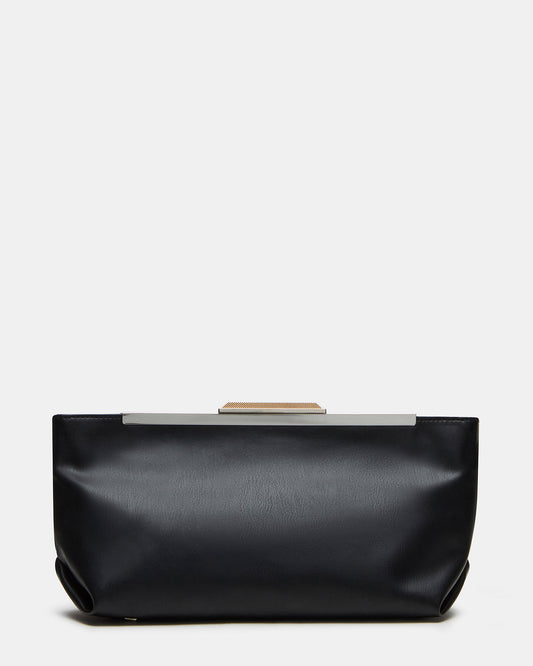 ANTONI Soft Oversized Clutch Bag Black | Women's Handbags - Steve Madden