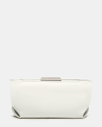ANTONI Soft Oversized Clutch Bag Off-White | Women's Handbags - Steve Madden