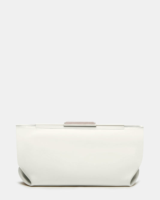 ANTONI Soft Oversized Clutch Bag Off-White | Women's Handbags - Steve Madden