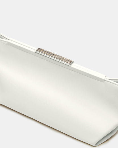 ANTONI Soft Oversized Clutch Bag Off-White | Women's Handbags - Steve Madden