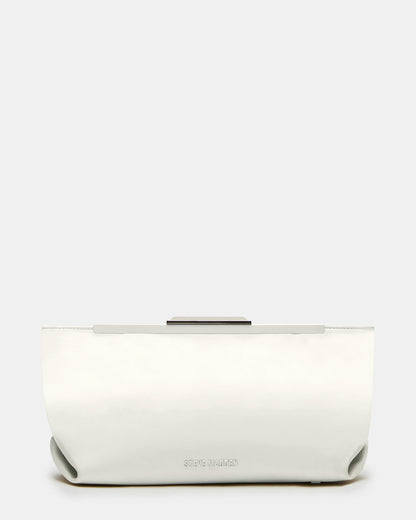 ANTONI Soft Oversized Clutch Bag Off-White | Women's Handbags - Steve Madden
