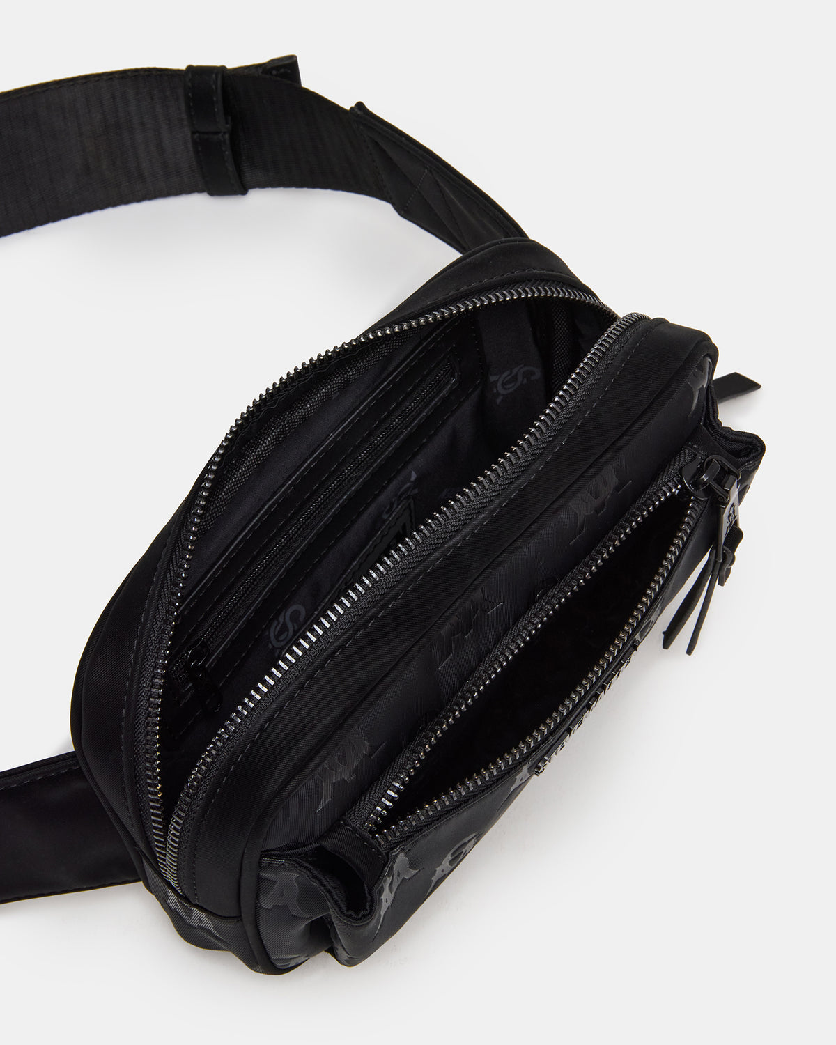 LIND Black/Black Women's Adjustable Belt Handbag - Steve Madden
