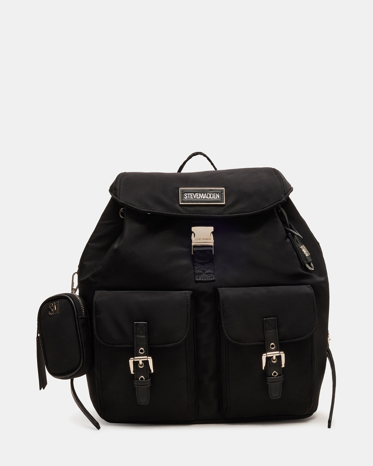 ROLO Black Women's Drawstring Backpack - Steve Madden