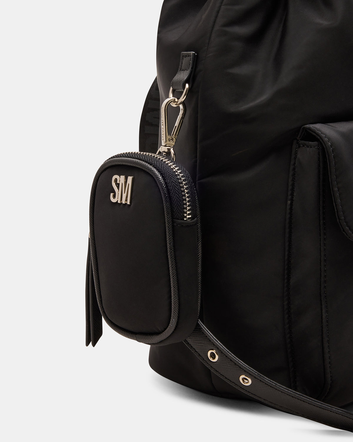 ROLO Black Women's Drawstring Backpack - Steve Madden
