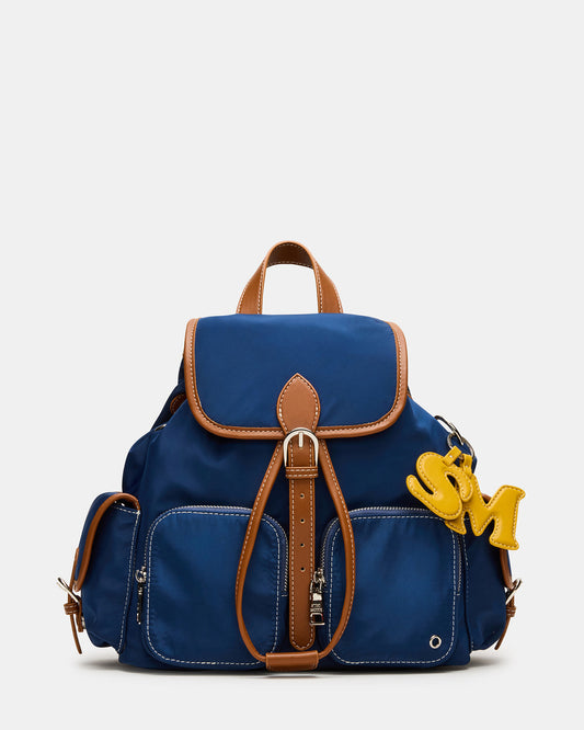STUDIO Bag Navy Nylon Cargo Pocket Drawstring Women's Backpack Handbag - Steve Madden