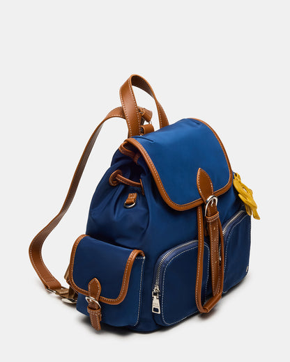 STUDIO Bag Navy Nylon Cargo Pocket Drawstring Women's Backpack Handbag - Steve Madden