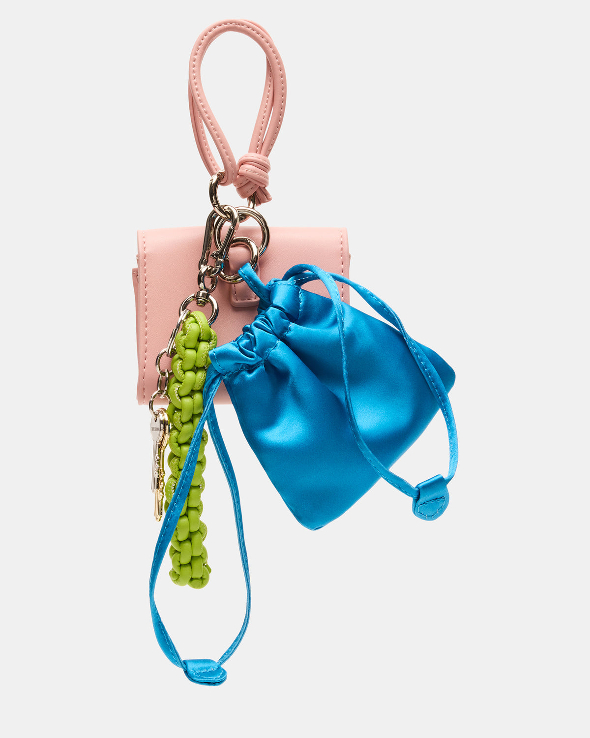 TRAVEL BAG CHARM Coral Multi Card Wallet Attachable Bag Charm - Steve Madden