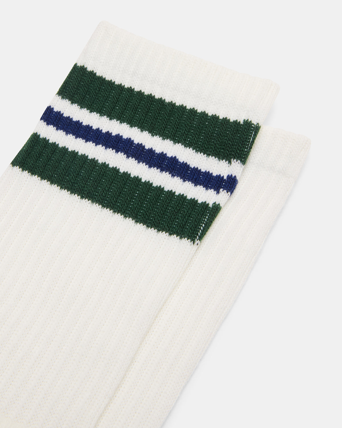WYNN 2 PACK STRIPE ATHLEISURE SOCKS Egret Women's Stripe Athletic Socks - Steve Madden