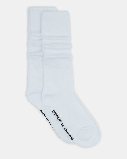 2 PACK SLOUCHY CREW SOCKS WHITE Scrunch Socks - Steve Madden