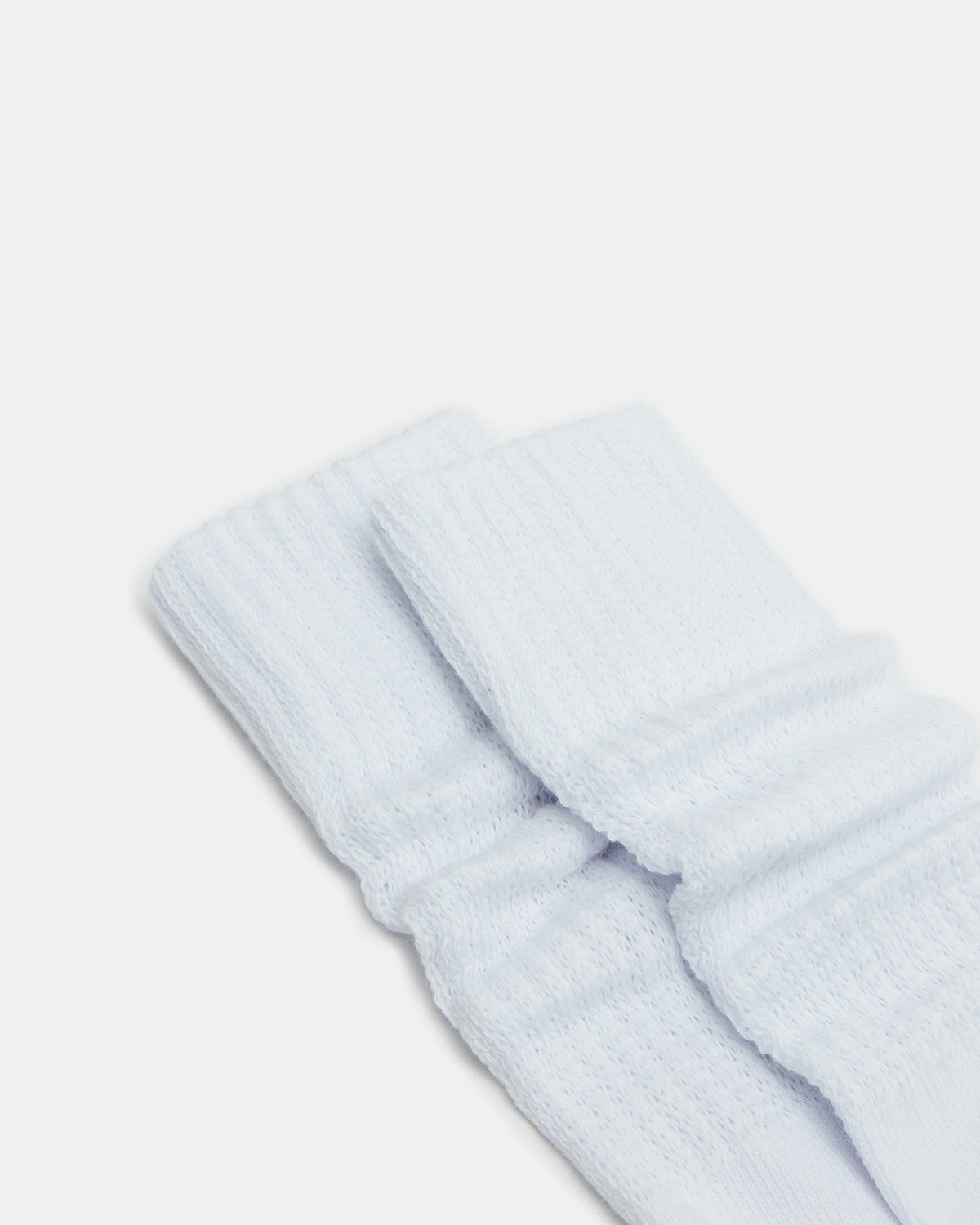2 PACK SLOUCHY CREW SOCKS WHITE Scrunch Socks - Steve Madden